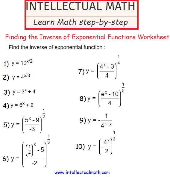 finding-the-inverse-of-exponential-functions-worksheet