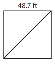 Find the Length of the Diagonal of Each Square