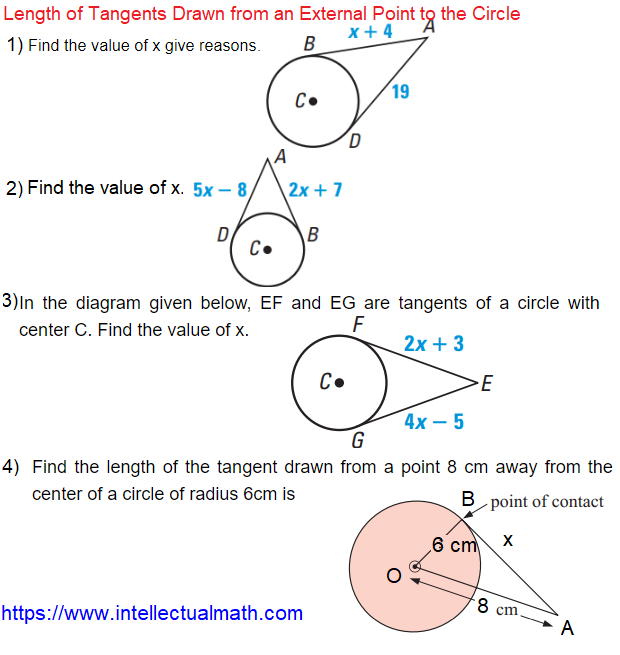 how-to-find-length-of-tangent-from-external-point