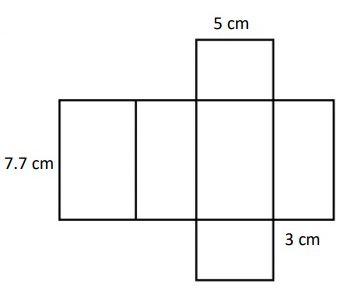 From the Net Diagram of Cube and Cuboid Find Surface Area and Volume