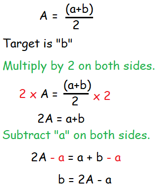 Solving Literal Equations