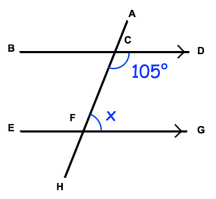 Find the Missing Angles with Transversal