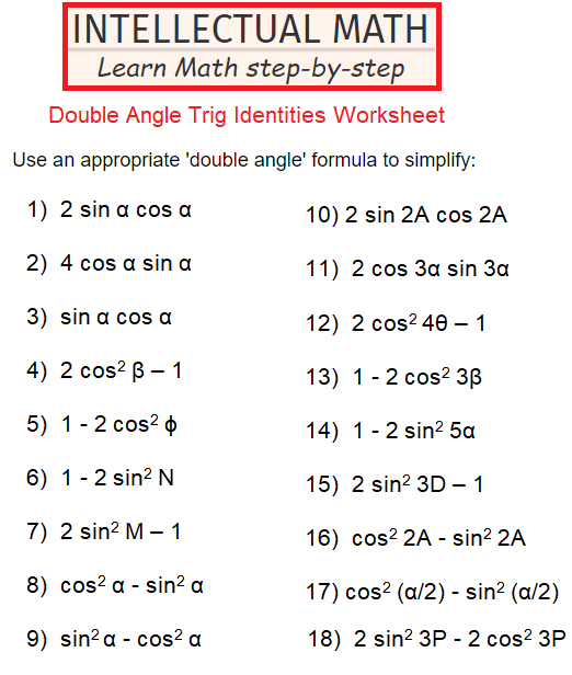 double-angle-trig-identites-worksheet